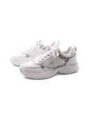 Sneaker sportiva con inserto animalier