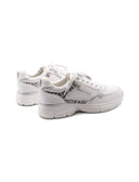 Sneaker sportiva con inserto animalier