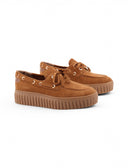 Mocassino da barca con suola platform
