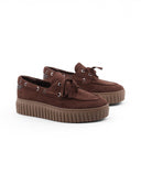 Mocassino da barca con suola platform