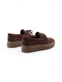 Mocassino da barca con suola platform
