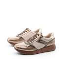 Sneaker con suola glitterata da donna