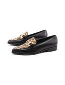 Mocassino vegan animalier con morsetto