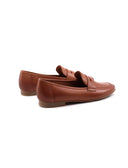 Mocassino donna con traversina in pelle