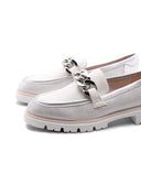 Mocassino vegan con catena da donna