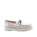 Mocassino vegan con catena da donna