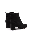 Ankle boot vegan in microfibra con zip