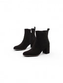 Ankle boot vegan in microfibra con zip