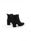Ankle boot vegan in microfibra con zip