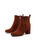 Ankle boot vegan in microfibra con zip