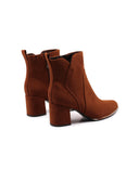 Ankle boot vegan in microfibra con zip