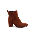 Ankle boot vegan in microfibra con zip