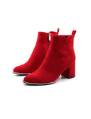 Ankle boot vegan in microfibra con zip