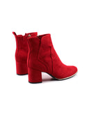 Ankle boot vegan in microfibra con zip