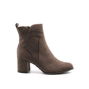 Ankle boot vegan in microfibra con zip