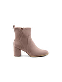 Ankle boot vegan in microfibra con zip