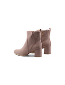 Ankle boot vegan in microfibra con zip