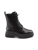 Anfibio nero vegan con lacci glitter