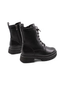 Anfibio nero vegan con lacci glitter