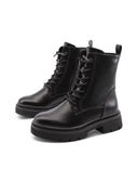 Anfibio nero vegan con lacci glitter