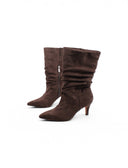 Stiveletto arricciato da donna