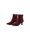 Ankle boot vegan con tacco kitten donna