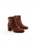 Ankle boot con fibbia da donna