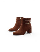 Ankle boot con fibbia da donna
