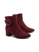 Ankle boot vegan in microfibra da donna
