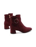 Ankle boot vegan in microfibra da donna