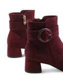 Ankle boot vegan in microfibra da donna