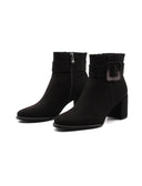 Ankle boot vegan in microfibra da donna