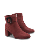 Ankle boot vegan in microfibra da donna