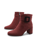 Ankle boot vegan in microfibra da donna