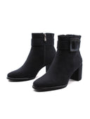 Ankle boot vegan in microfibra da donna