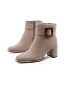 Ankle boot vegan in microfibra da donna