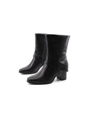 Stivaletto vegan con risvolto da donna