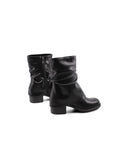 Stivale biker con risvolto da donna