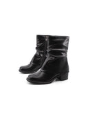Stivale biker con risvolto da donna