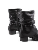 Stivale biker con risvolto da donna