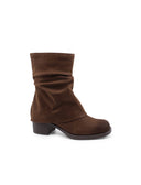 Stivale biker con risvolto da donna
