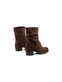 Stivale biker con risvolto da donna