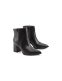 Tronchetto vegan a punta con zip donna