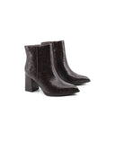 Tronchetto vegan a punta con zip donna