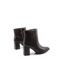 Tronchetto vegan a punta con zip donna