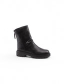 Stivaletto biker nero da donna