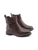Stivaletto vegan donna con fibbia e zip