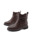 Stivaletto vegan donna con fibbia e zip