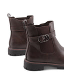 Stivaletto vegan donna con fibbia e zip