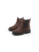 Stivaletto in tessuto con zip da donna